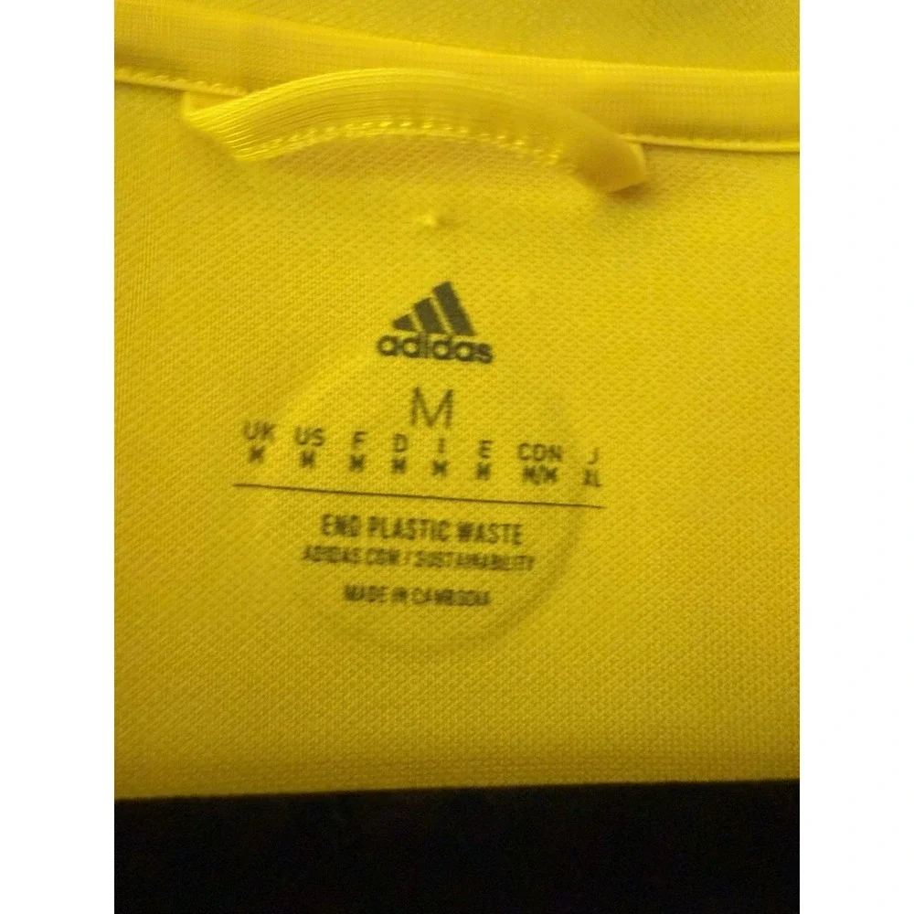 New Seattle Sounders Bruce Lee Jacket Mens M Yellow Black Adidas Aeroready MLS